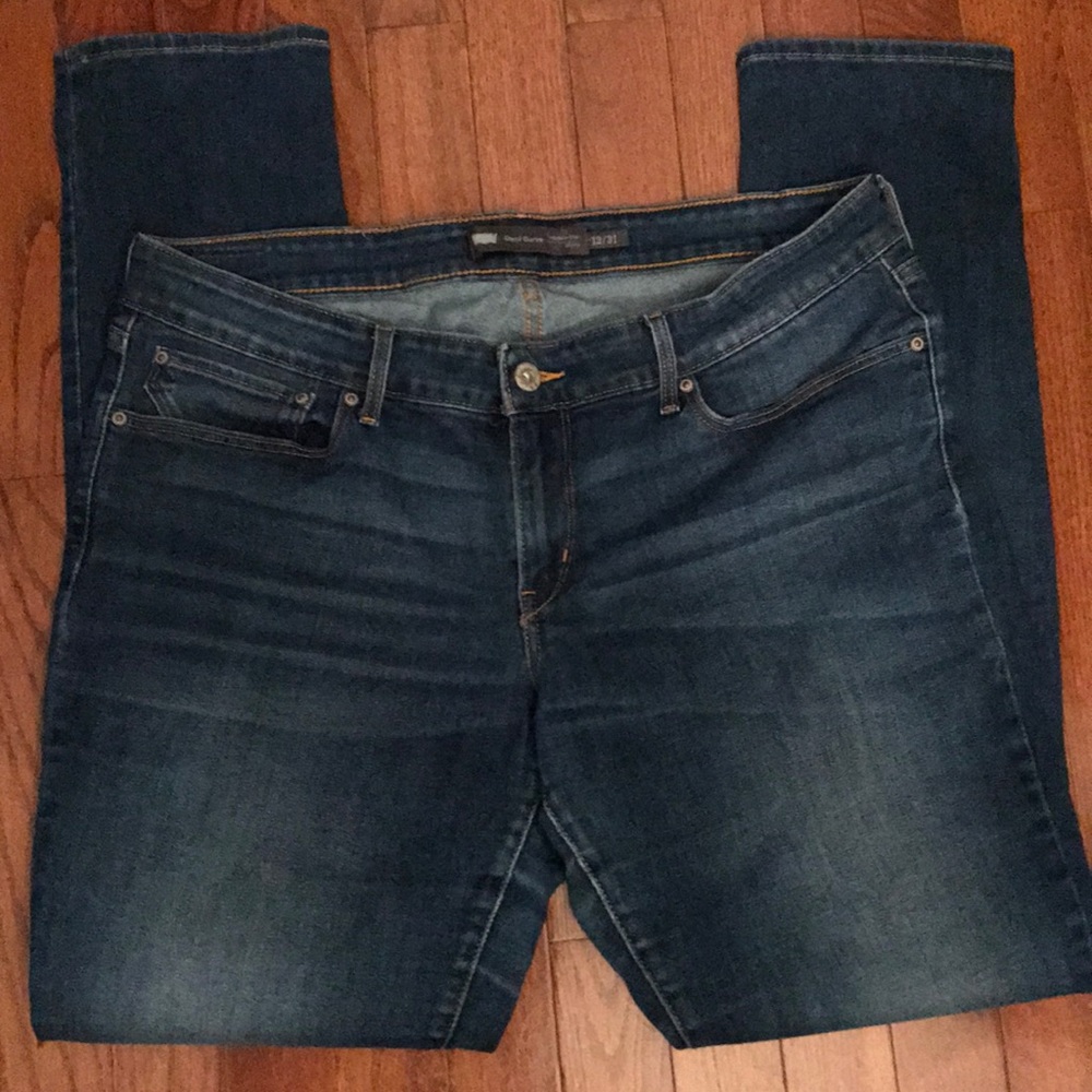 Levi’s denim curve modern rise skinny jeans sz 12